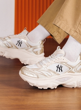 MLB正品休闲鞋男女时尚潮牌厚底增高运动鞋3ASHWC36N-50GOS