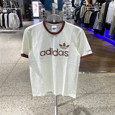 26新款阿迪达斯Adidas男款刺绣logo纯棉短袖T恤KY8452