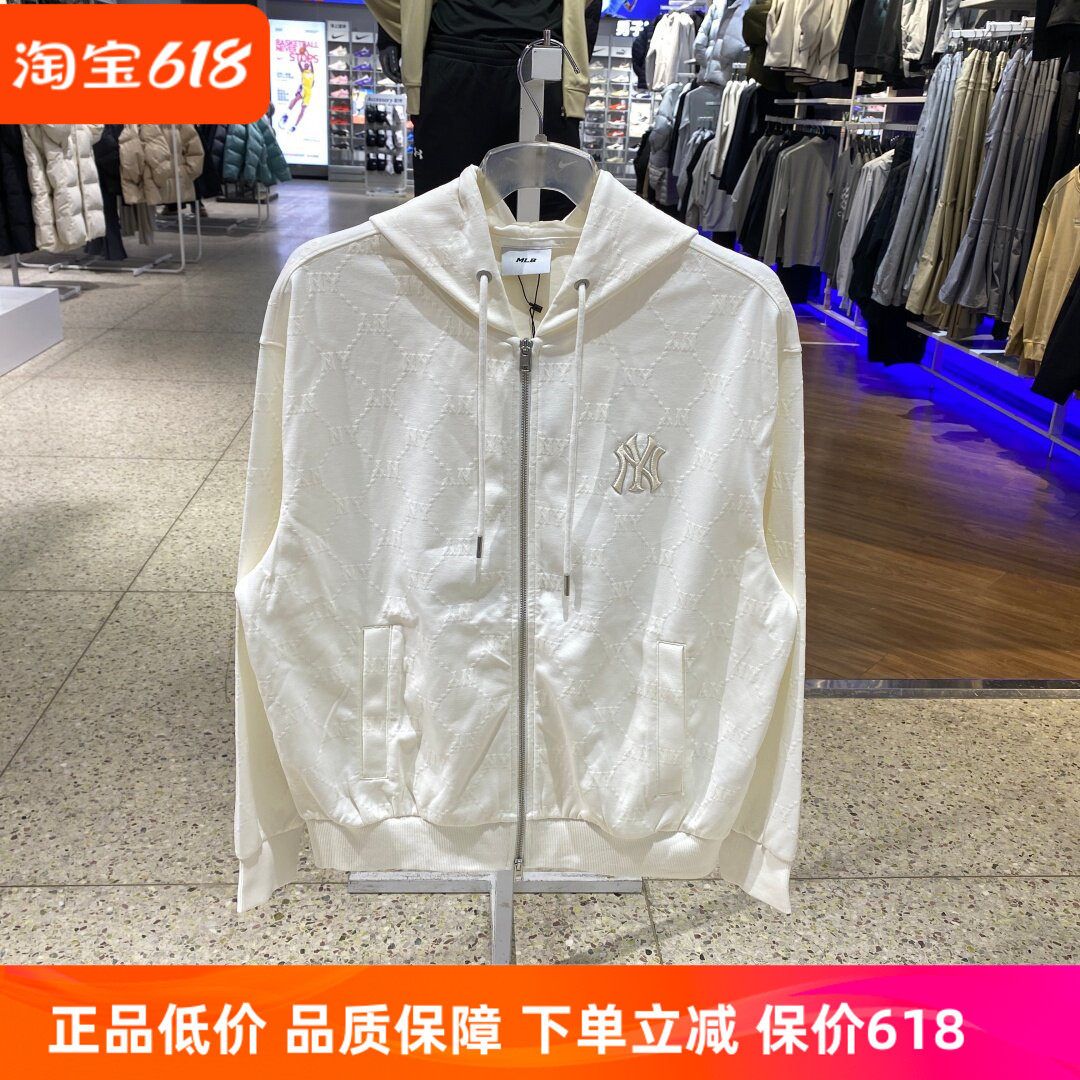 MLB情侣外套男装女装 2026春季新款运动服休闲针织夹克3ATRM0161