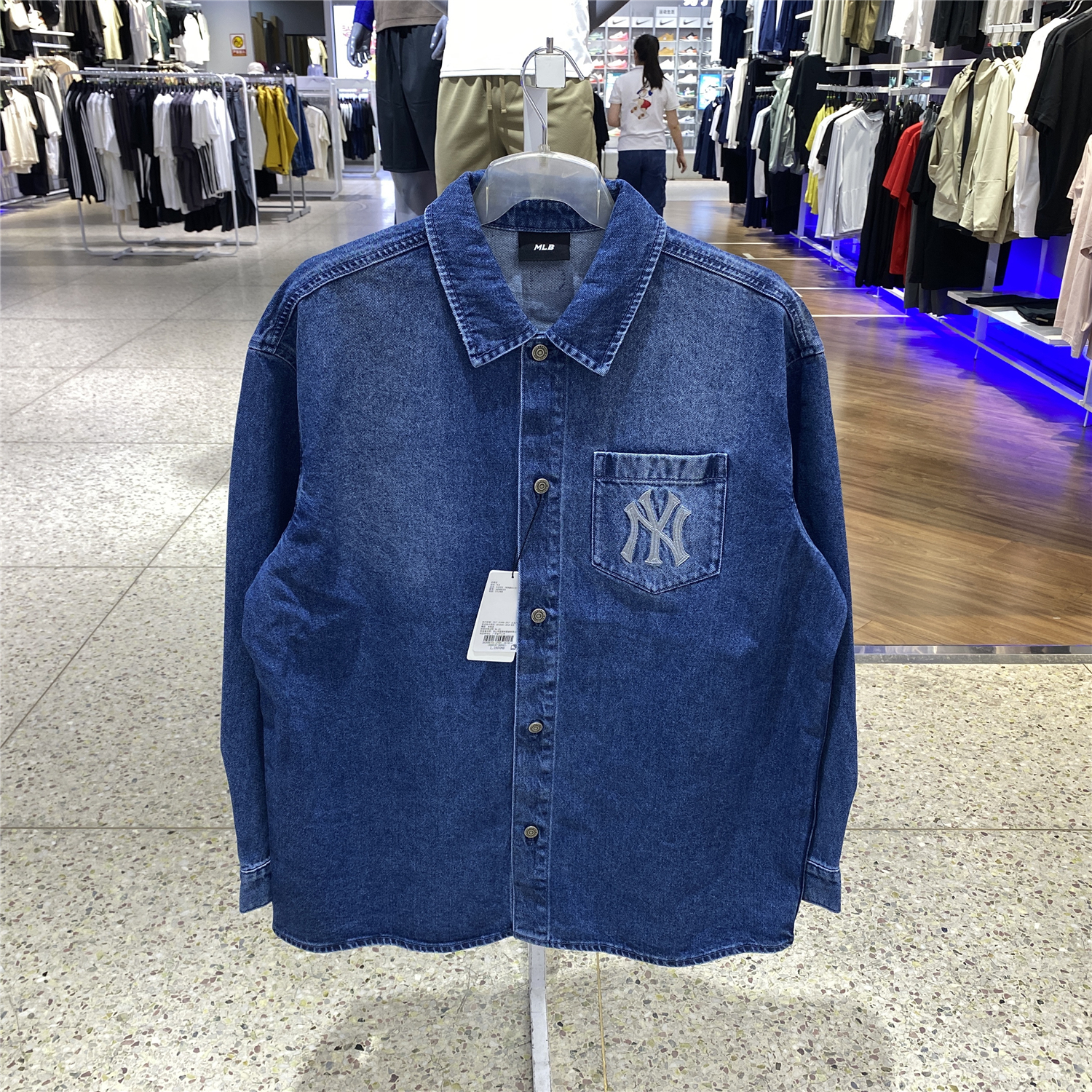 MLB男女运动休闲牛仔外套