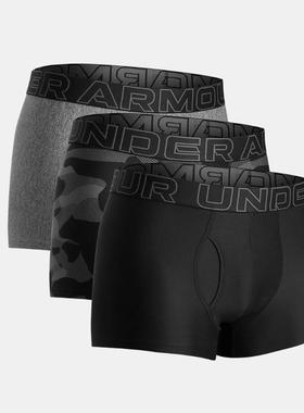 安德玛正品UA Boxerjock男子3英寸印花运动休闲内裤-3条装1387419