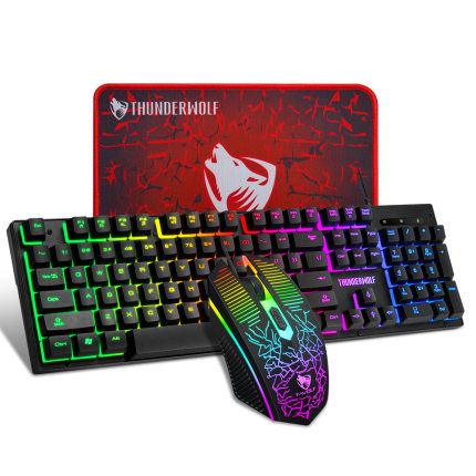 Gaming Keyboard And Mouse Wired Gamer RGB Waterproof键盘鼠标