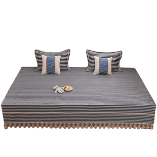 榻榻米床盖现代简约专用防滑踏踏米纯棉炕盖不跑的床单3米大尺寸