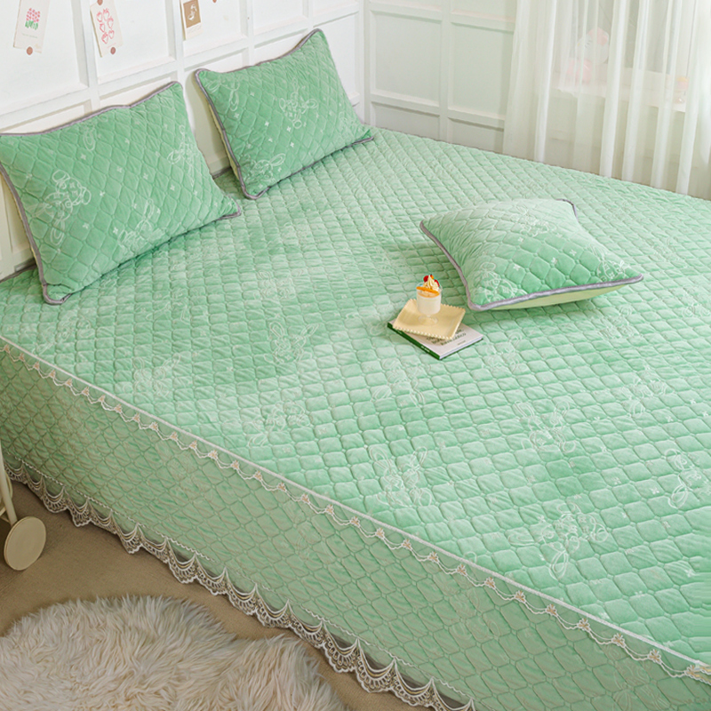 榻榻米床盖冬季加绒牛奶绒炕盖