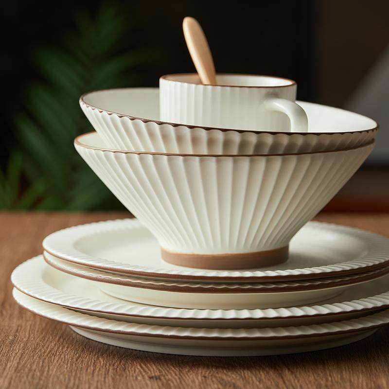 新居意home20cm 8英寸拉面碗新款欧式高级感陶瓷两只装春夕微瑕,餐饮具,碗,淘宝优惠券,粉丝福利购,淘宝优惠卷