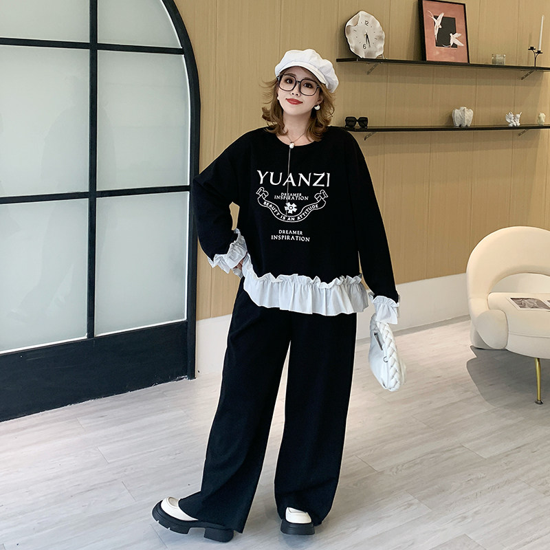 【5折清仓】媛子家大码女装秋季直筒阔腿裤女百搭胖mm超舒服裤装,女装/女士精品,大码裤装,淘宝优惠券,粉丝福利购,淘宝优惠卷