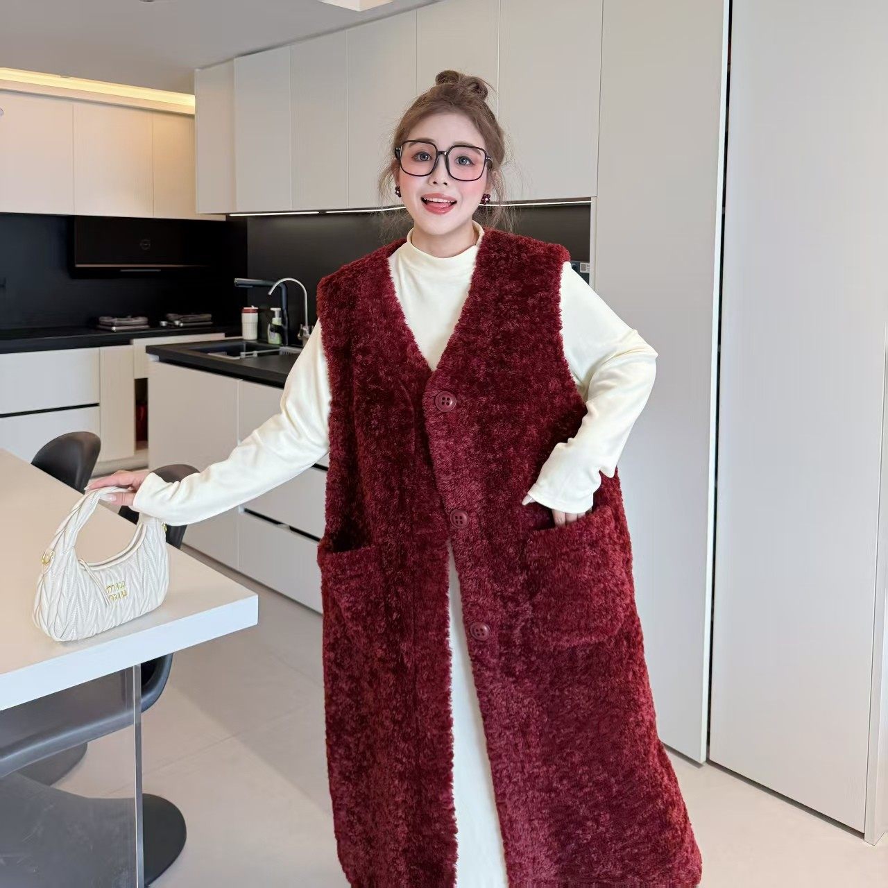 【年末6折】媛子家大码冬季胖mm6色休闲马夹摇粒绒毛绒马甲外套,女装/女士精品,常规大码外套,淘宝优惠券,粉丝福利购,淘宝优惠卷