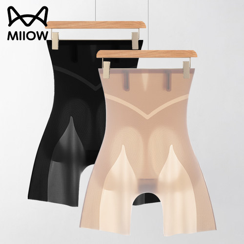 猫人高腰超薄透气塑身美体裤