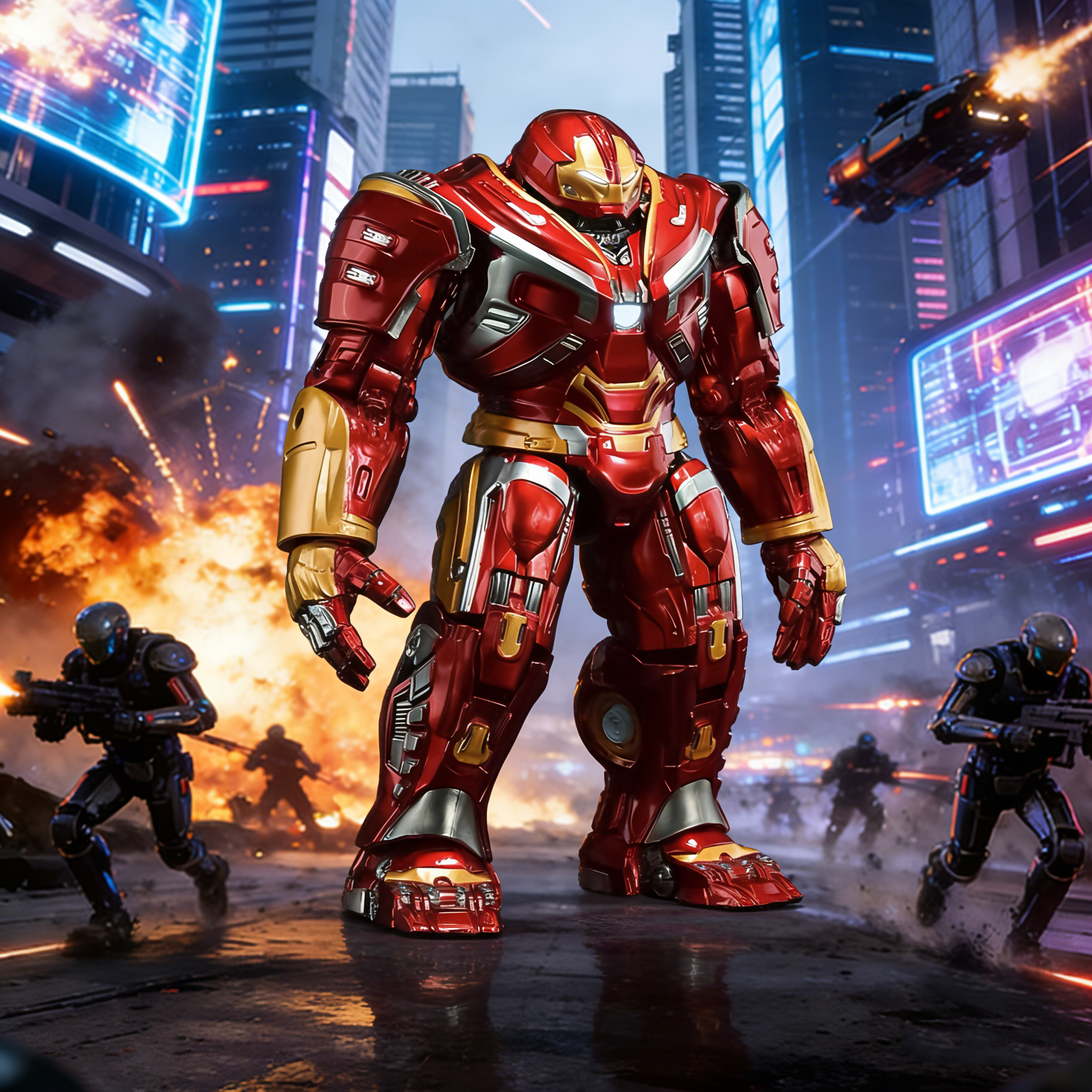 超可动漫威反浩克钢铁侠复仇者联