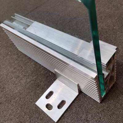 铝合金玻璃围栏灯带 户外护栏杆别墅阳台商场走道楼梯扶手发光灯o