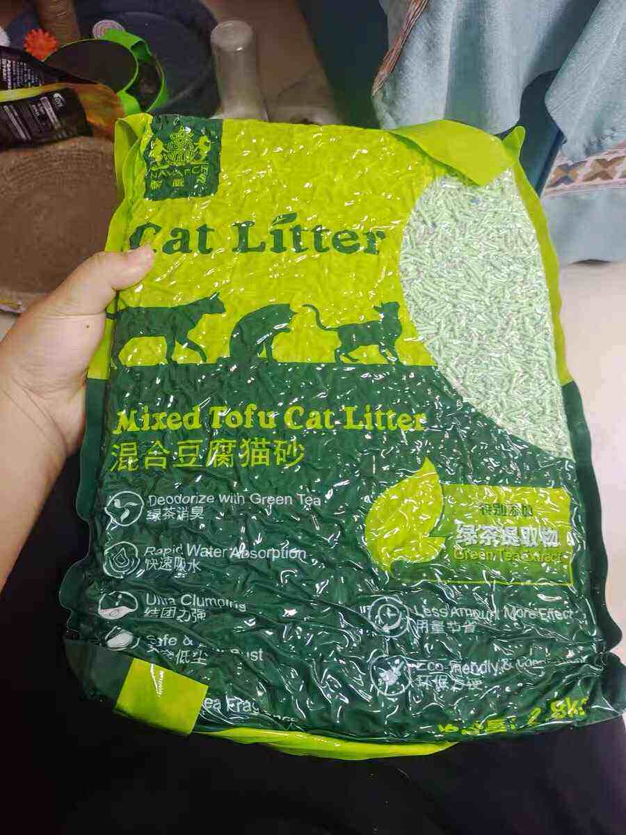 绿茶豆腐猫砂除臭无尘猫沙大袋混合膨润土满10公斤20斤包邮