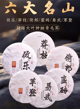 永明茶厂古树茶易武茶古六大茶山普洱茶易武蛮砖倚邦攸乐莽枝200g