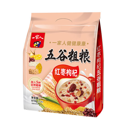 一家人五谷粗粮加钙免煮冲泡即食
