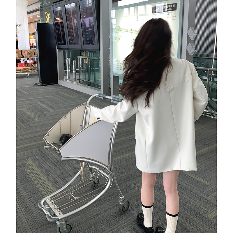 新款主推【已出货】韩版后背小袢设计西装MMJ2366P120控价178，女装西装，浙宝233