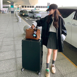 春季长袖长款中长款标准立领皮衣秋冬ins时尚单肩春秋气质网红，女装皮衣，浙宝233