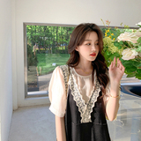 【现货】蕾丝花边法式2件套连衣裙MMJ2337-P105-K158，女装连衣裙，浙宝233