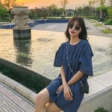现货浮雕面料后背镂空连衣裙MMJ1058P85控价138，女装连衣裙，浙宝233