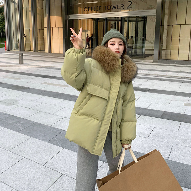 主推大毛领连帽短棉衣MMJ1998P160控价238已出大货,女装棉衣/棉服,浙宝233
