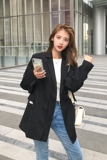 主推新款韩版双门襟西装MMJ1013P115控价178大货，女装西装，浙宝233