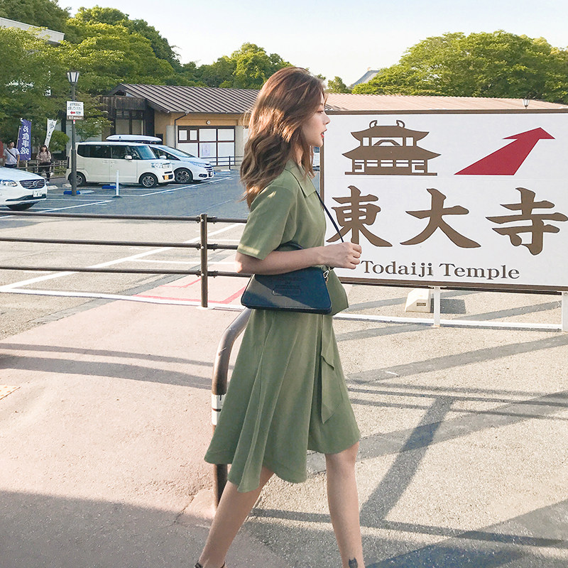 主推夏新款抹茶绿法式桔梗智熏连衣裙MMJ280P90控价158已出货,女装连衣裙,浙宝233