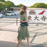 主推夏新款抹茶绿法式桔梗智熏连衣裙MMJ280P90控价158已出货，女装连衣裙，浙宝233