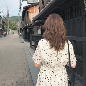 现货 后背绑带可收腰可宽松连衣裙 233-MMJ267 P85 控价138,女装连衣裙,浙宝233