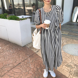 现货露腰泡泡袖复古连衣裙MMJ1086P85控价138，女装连衣裙，浙宝233