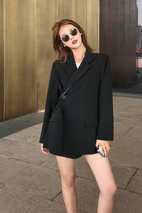 主推 秋装新款韩版斜扣收腰西装MMJ1099 P110 控价168 已出货图片