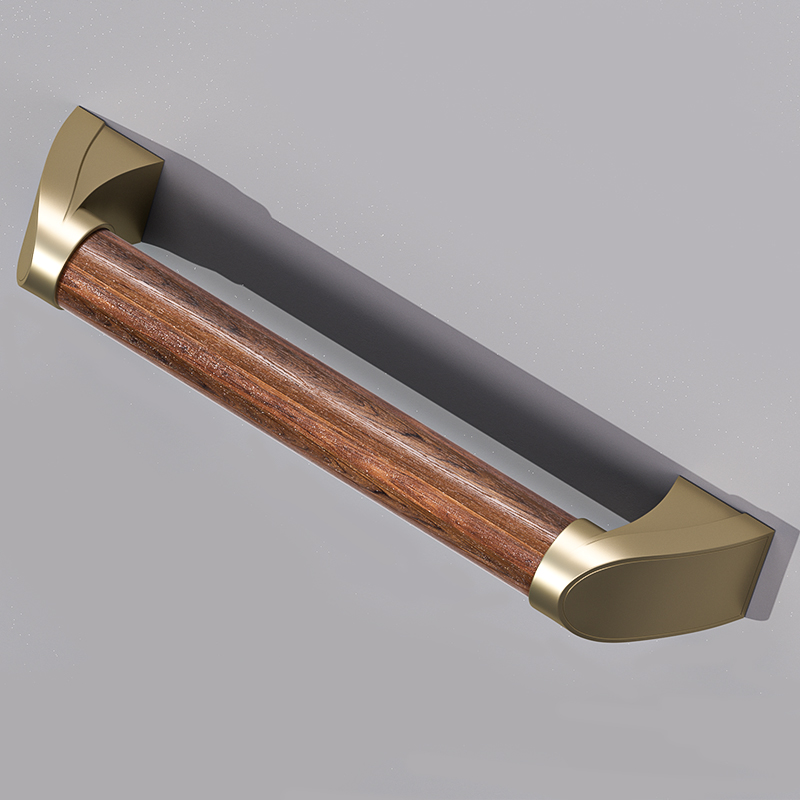 实木扶手老人浴室安全防滑栏杆胡桃木走廊走道通道卫生间木纹扶手