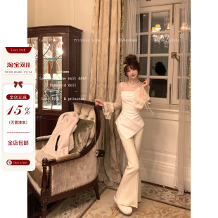 高腰显瘦两色百搭马蹄裤 秋冬伴侣筷子腿喇叭裤 Didi长腿天赋 Lazy