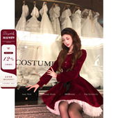 Lazy Didi珍珠星夜 定制亮闪丝绒多层纱摆连衣裙千金钉珠蓬蓬裙