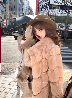 Lazy Didi娇贵兔兔 1500g重工环保皮草 以假乱真千金毛毛外套保暖