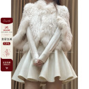 Lazy Didi少女轮廓 百搭神器高克重毛呢伞裙a字高腰大裙摆百褶裙