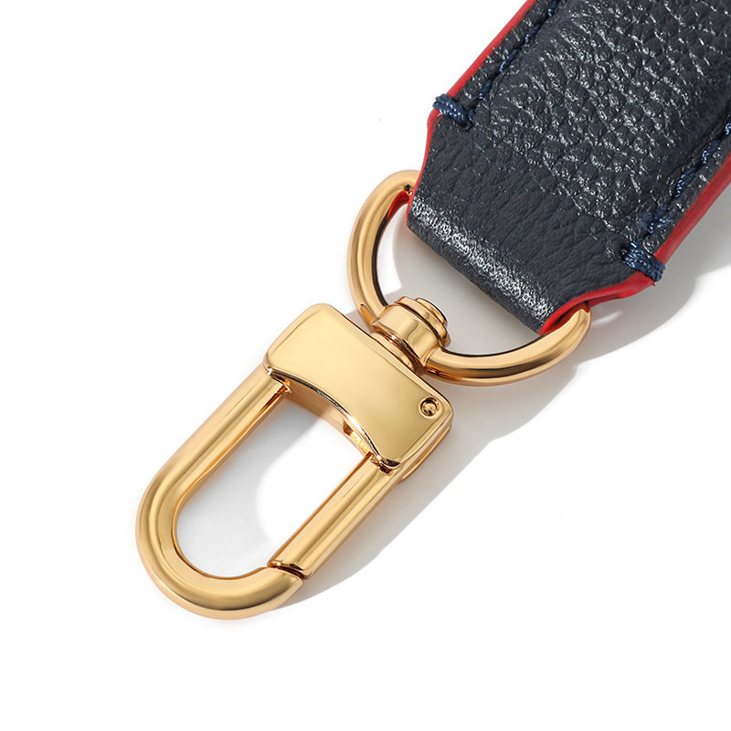 槿言适用抽绳水桶包肩带替换配件c-84牛皮手提带子手拎老花提手包