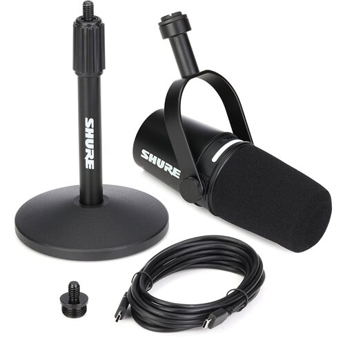Shure/舒尔 MV7+ 多功能播客麦克风（含支架套装）