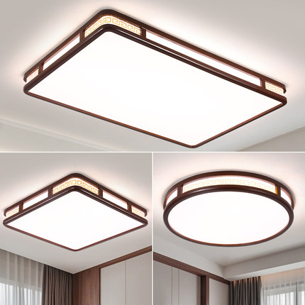 新中式LED吸顶灯简约现代客厅主卧室餐厅房间阳台灯2025新款灯具