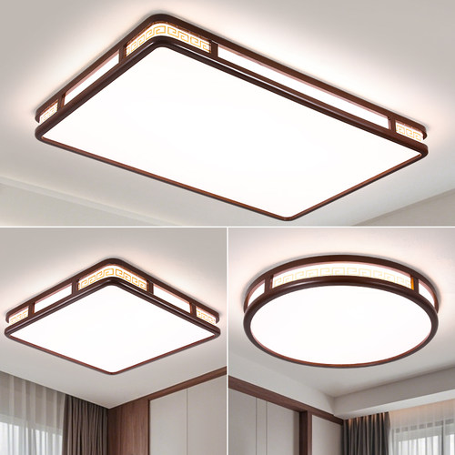 新中式LED吸顶灯简约现代客厅主卧室餐厅房间阳台灯2025新款灯具