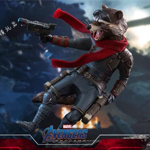 全新现货 HotToys HT MMS548 1/6 复仇者联盟4 浣熊3.0 火箭