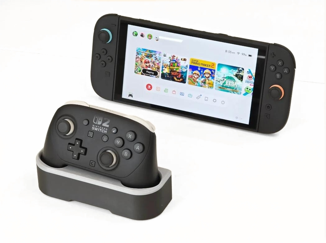 Switch pro二代手柄专用桌面支架展示架空间收纳立式支架3D打印