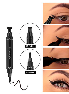 2End1 Liquid Eyeliner Stamp Pencil Black Eye Liner Pen眼线笔