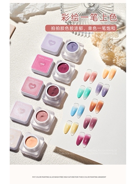 Gradient New Nail Gel for Nail Shop Only渐变腮红甲油胶拍拍胶