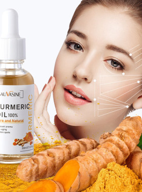 whitening brighten body turmeric oil Skin Glow Acne Dark Ser