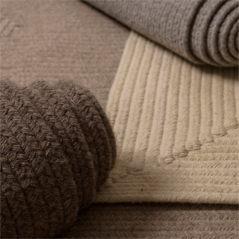 天然羊毛牦牛毛编织卧室纯色北欧沙发茶几客厅纯色素色地毯无甲醛