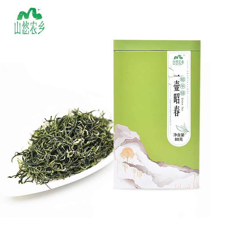 2024年明前春茶新茶山悠农乡一壶昭春有机绿茶80g广西茶叶浓香型 茶 特色产区绿茶 原图主图