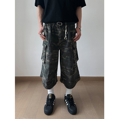 UNLGcleanfit宽松迷彩七分裤