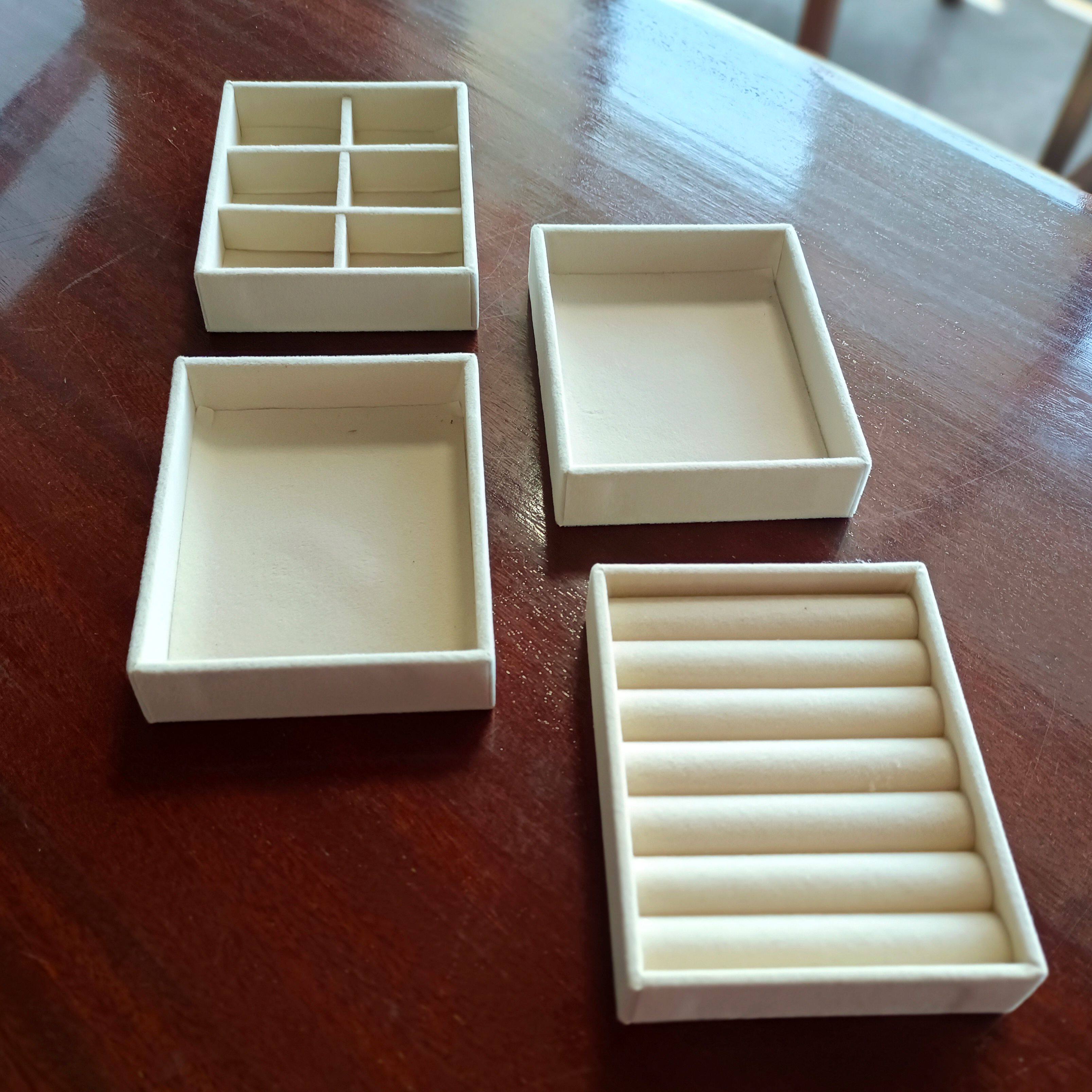 首饰盒防氧化托盘绒布饰品