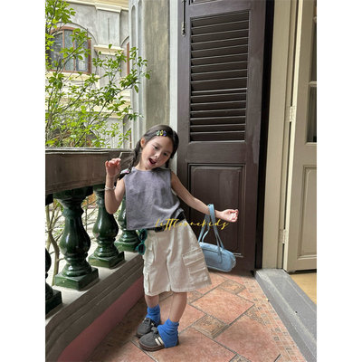 小一·26夏~带腰带工装裤D1655