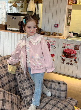 FLL·26春~卡通刺绣牛仔裤54021