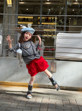 Aoo·26春~假两件条纹T恤26x61109