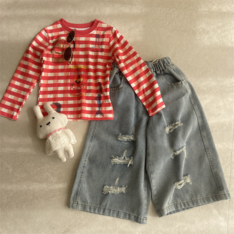 泡塔·26春~磨毛阔腿牛仔裤86744,童装/婴儿装/亲子装,儿童牛仔裤,淘宝优惠券,粉丝福利购,淘宝优惠卷